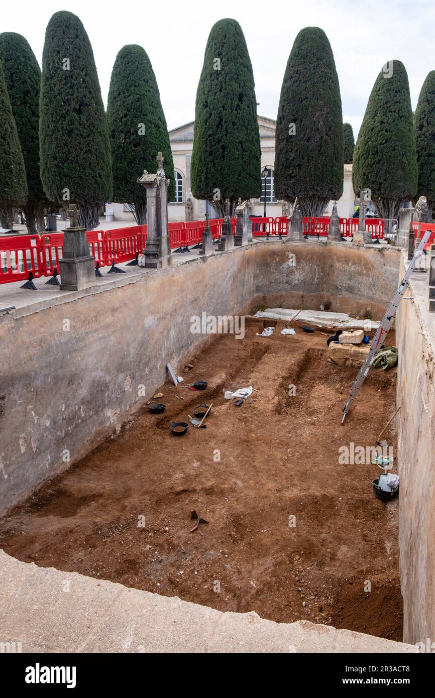 Monumento per recuperare la memoria storica della guerra civile spagnola, Manacor, cimitero comunale, Maiorca, Isole Baleari, Spagna. Foto Stock