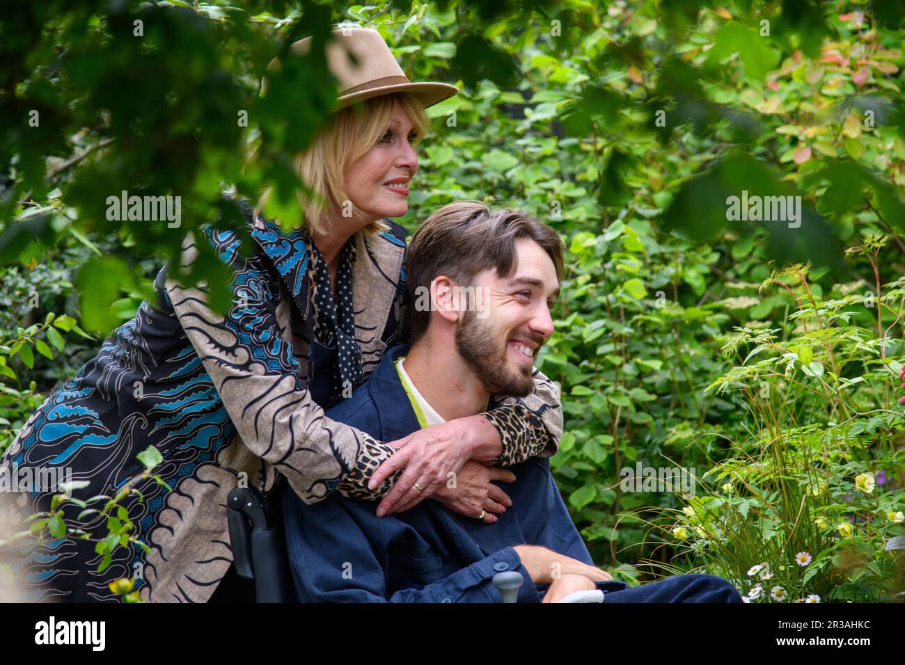 Londra, Regno Unito, 22nd maggio 2023, il Chelsea Flower Show inizia il 23rd maggio 2023. Il tema di quest'anno è il potere ristorativo dei giardini e del giardinaggio, sia per le persone che per l'ambiente., Andrew Lalchan Photography/Alamy Live News Foto Stock