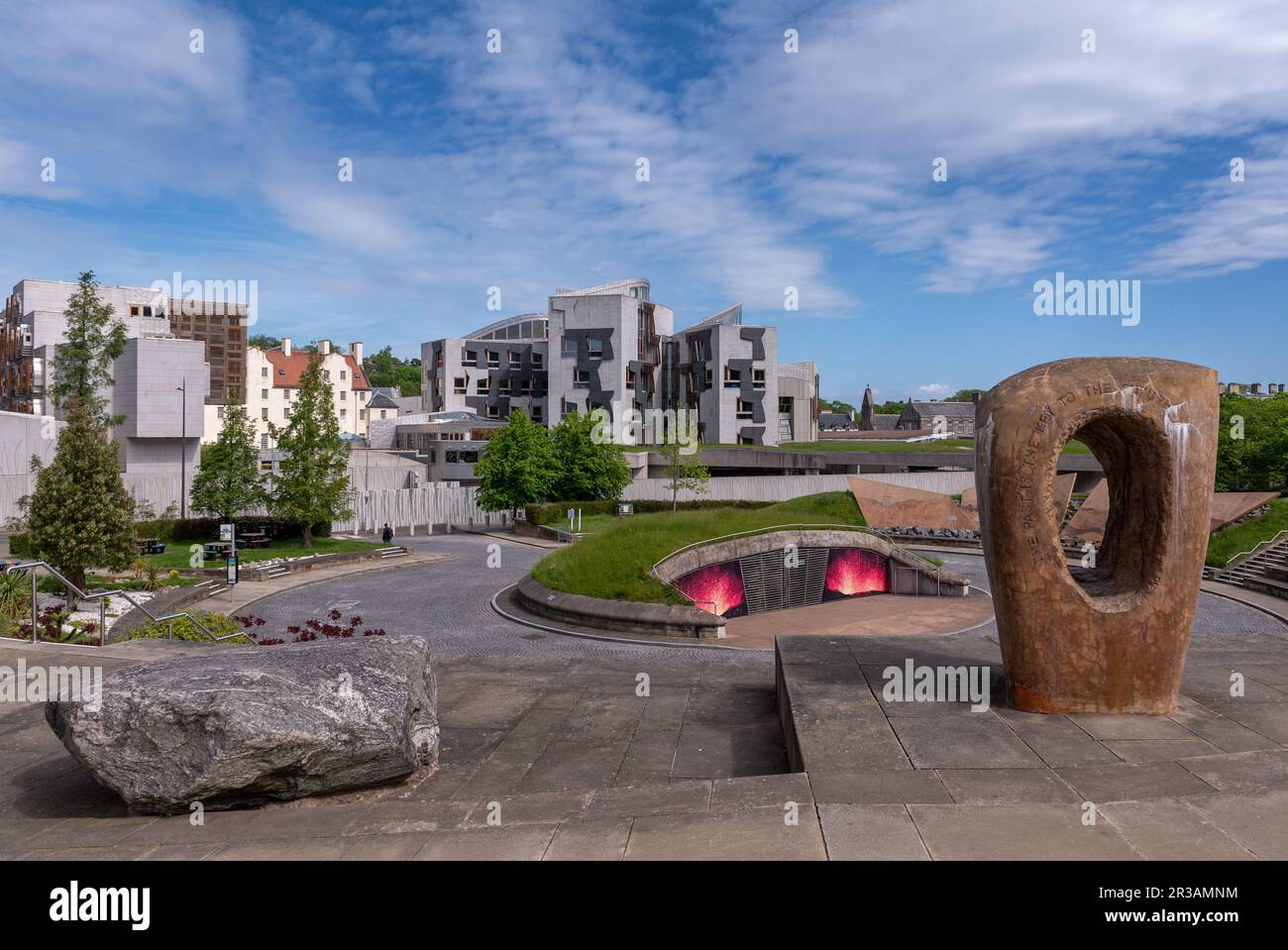 Il Parlamento scozzese ospita il Parlamento scozzese a Holyrood, Edimburgo Foto Stock