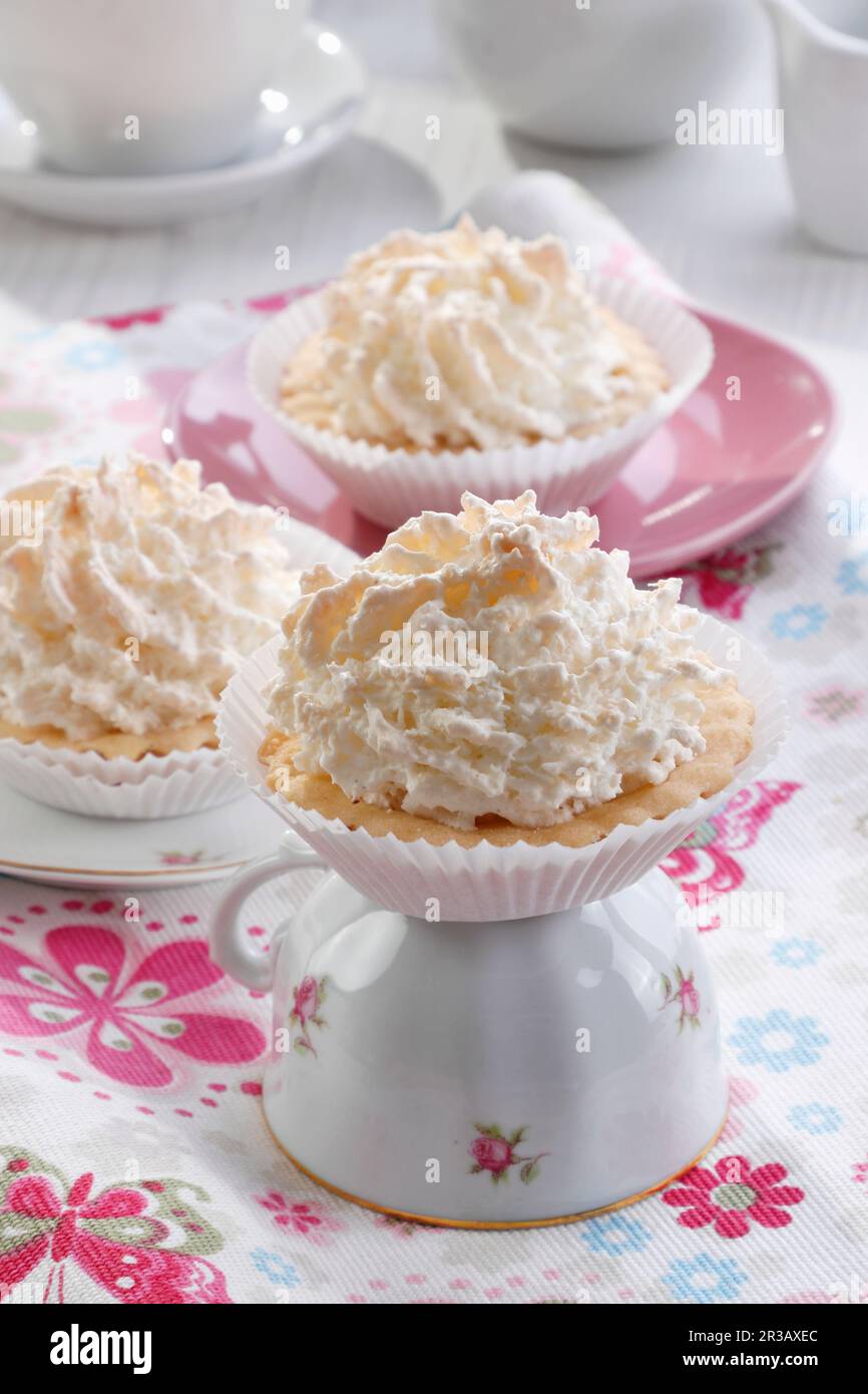Tartine di schiuma di cocco Foto Stock