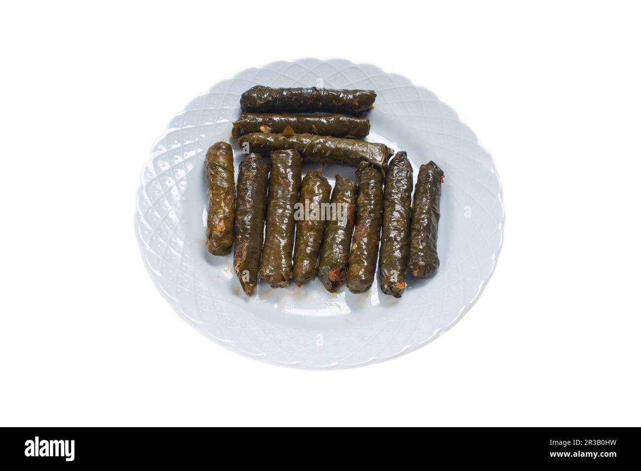 fogliame di piatti con olio d'oliva in cucina turca Foto Stock