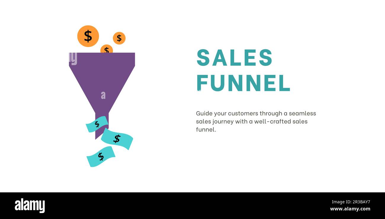 Banner imbuto vendite su sfondo chiaro. Banner elegante con testo blu e nero e icone colorate per il business e il marketing Illustrazione Vettoriale