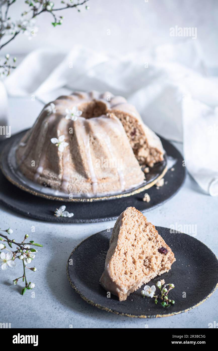 Babka vegana e senza glutine per torte di lievito Foto Stock