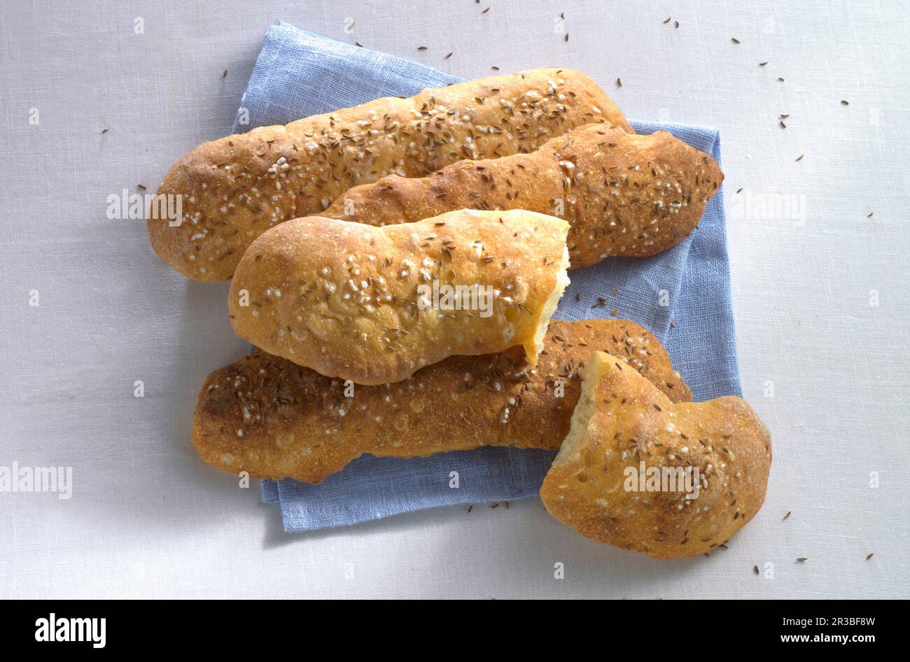 Baguette sveve Foto Stock