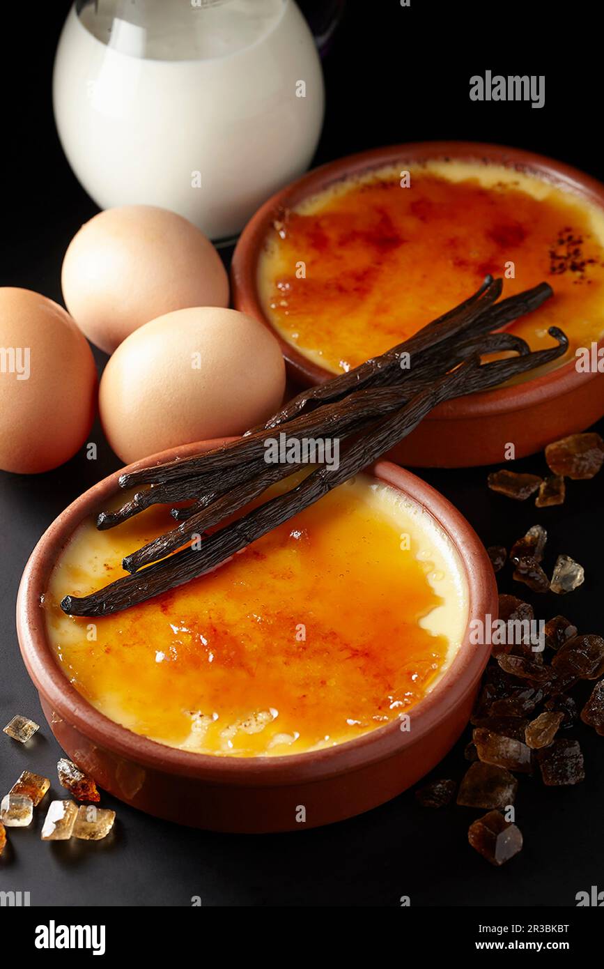 Creme brulee Foto Stock