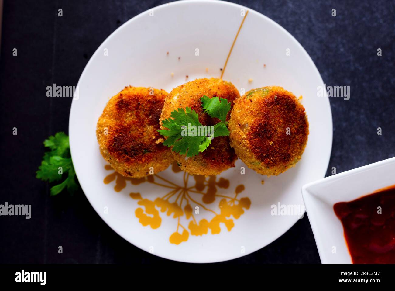 Cotolette di verdure Foto Stock