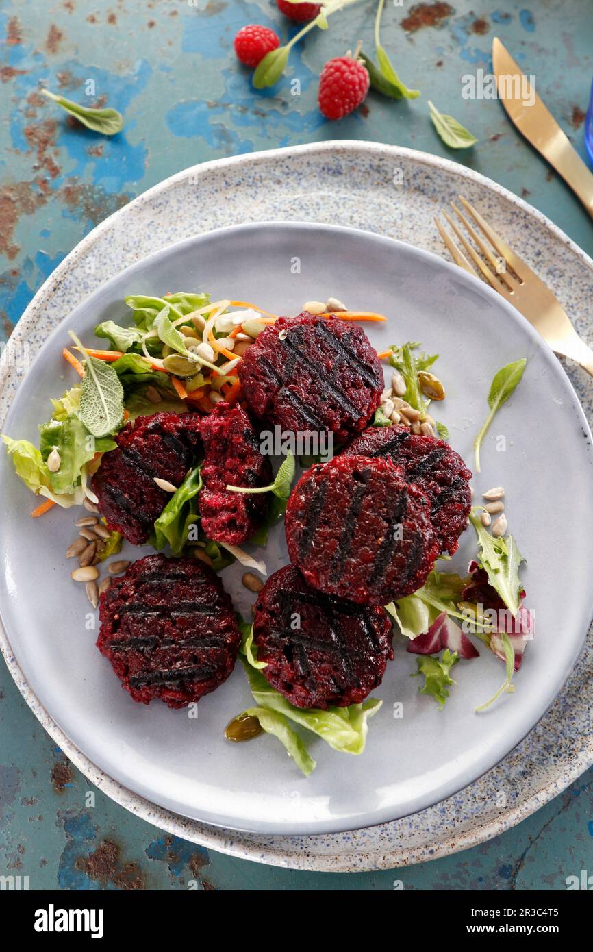 Polpette di barbabietole Foto Stock