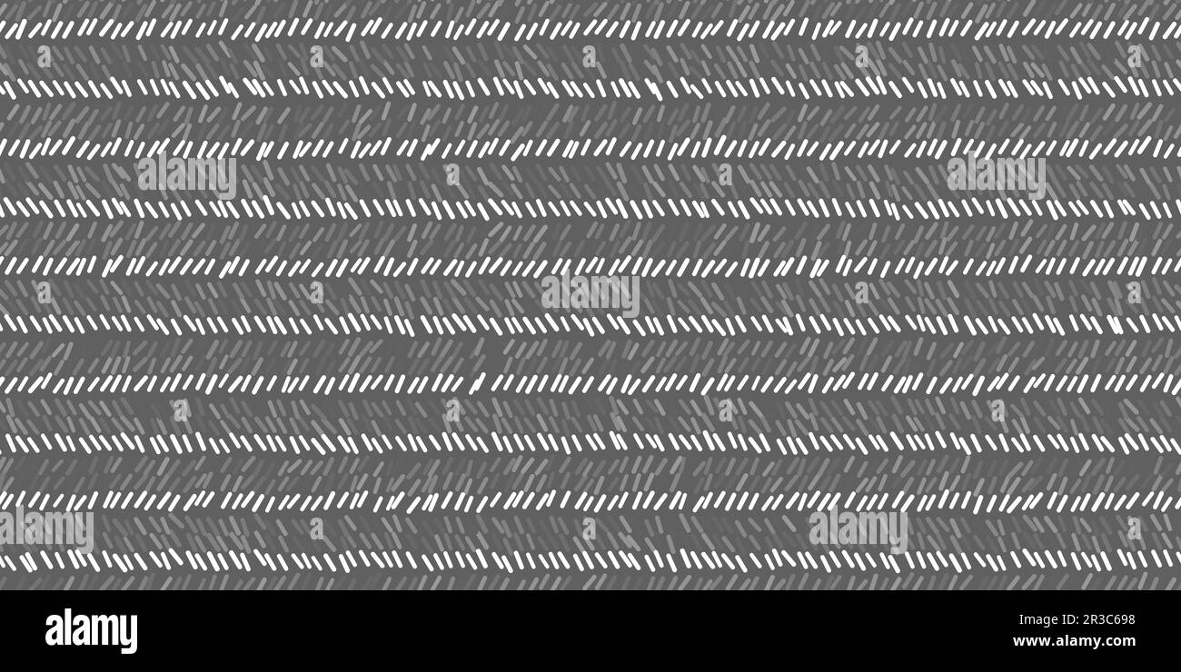 Motivo senza giunture grigio e bianco pinstripe con linee e texture di schizzo. Tuta in lana classica. Design maschile elegante. Semplice backgr monocromatico Illustrazione Vettoriale