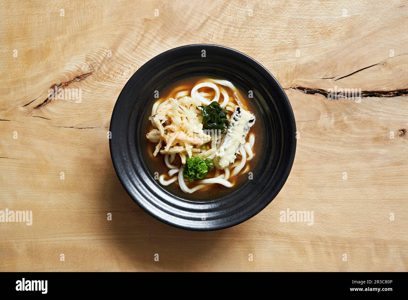 Alimento Giapponese, Udon Della Tempura Fotografia Stock