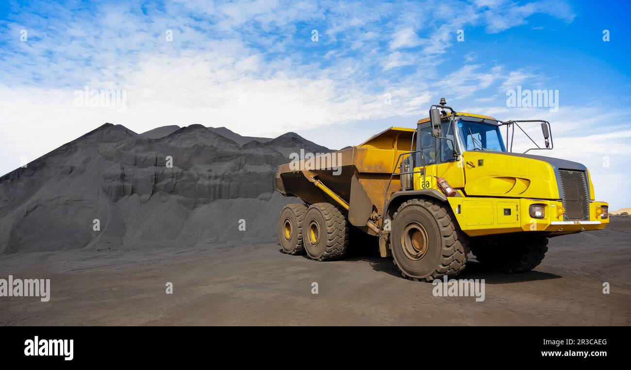 Estrazione e lavorazione del manganese in Sudafrica Foto Stock