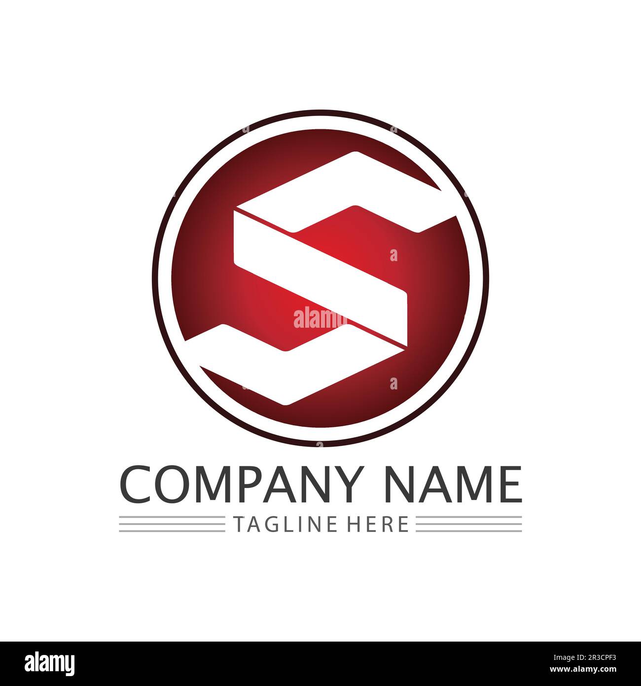 Business corporate lettera S logo design vector Illustrazione Vettoriale