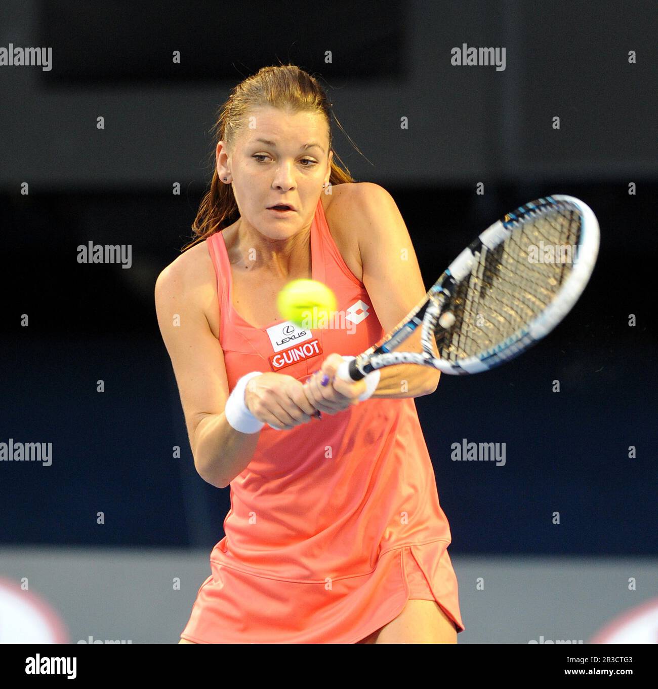 Agnieszka Radwanska (POL) vince il quarto round matchAustralian Open 2013 domenica 20 gennaio 2013., Credit:Avalon Foto Stock