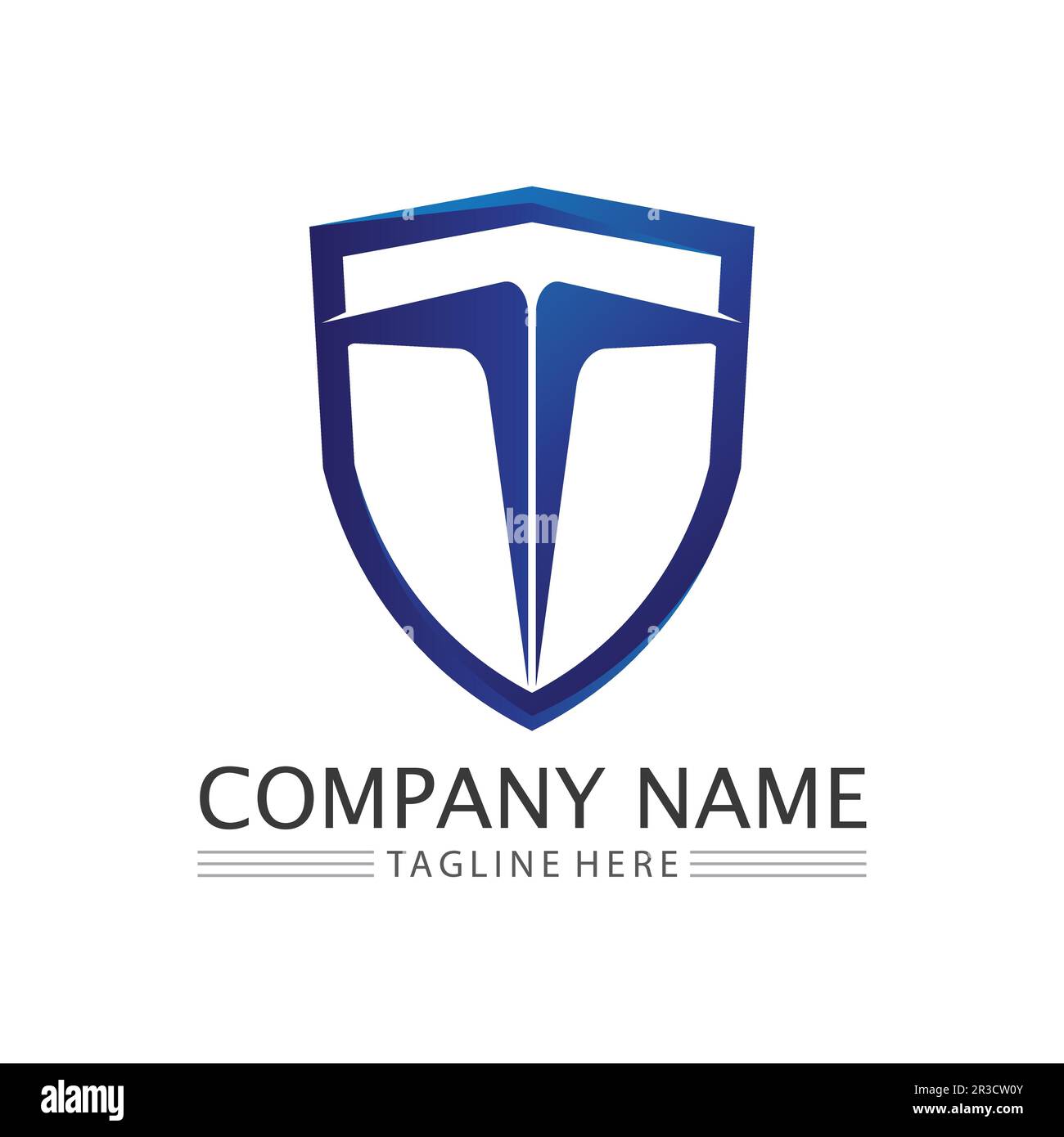 Immagine del logo lettera T e vettore grafico del design font T. Illustrazione Vettoriale