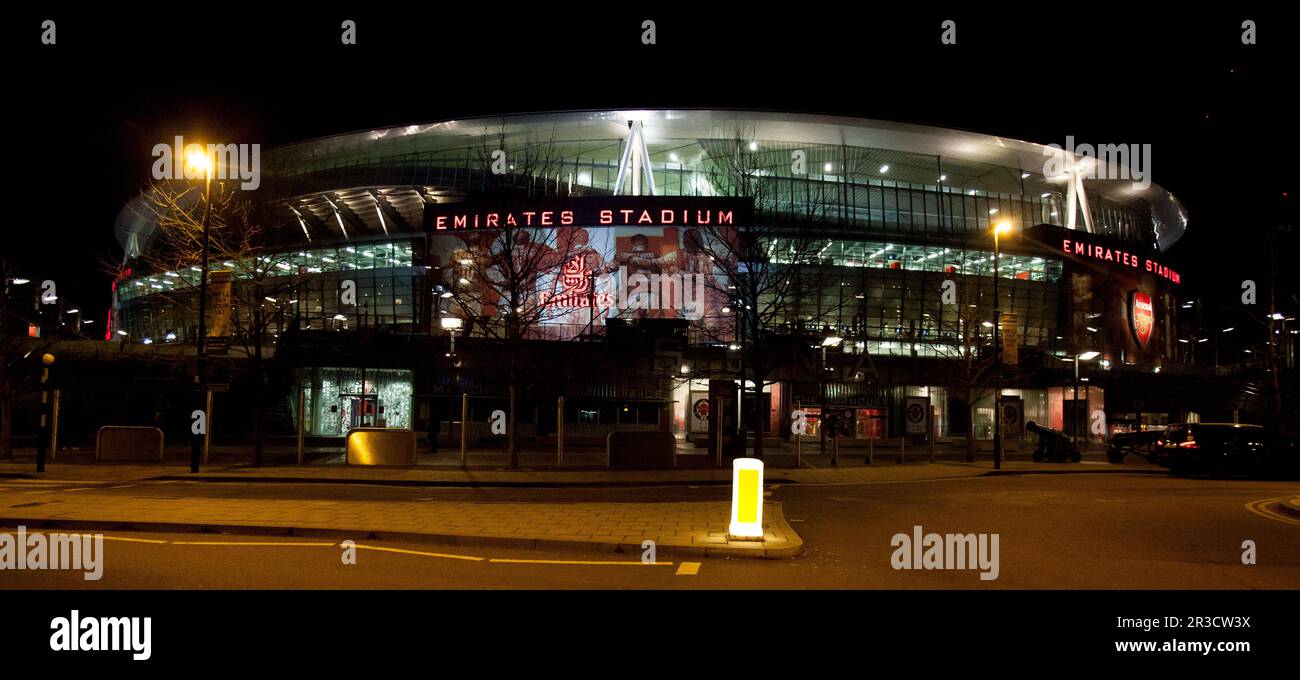 Vista a terra dello stadio Emirates dopo la partita. Arsenal vs Liverpool 30th Gennaio 2013Arsenal 30/01/13 Arsenal V Liverpool 30/01/13 The Premier Leag Foto Stock