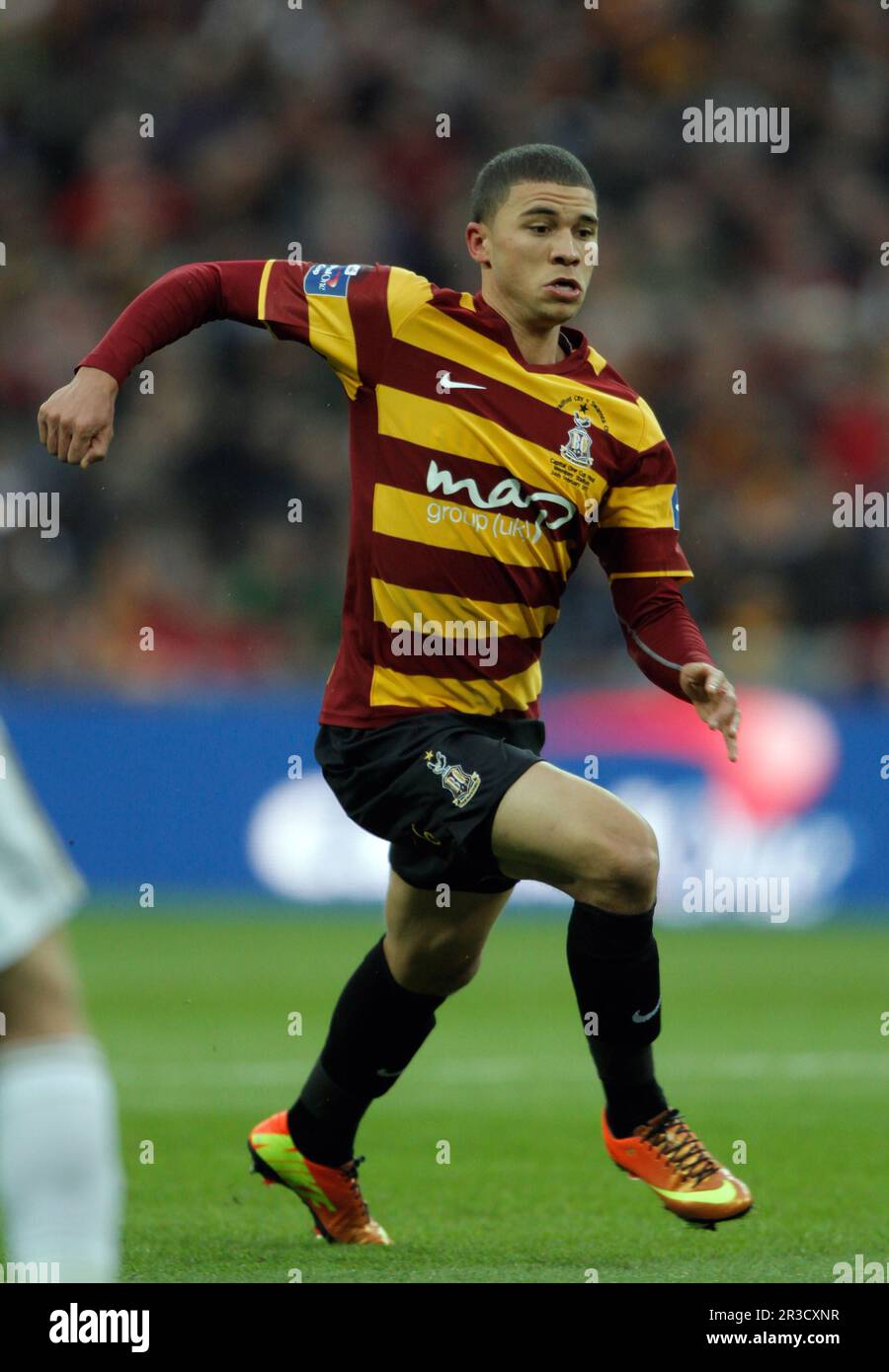 NAHKI WELLSBRADFORD CITY V SWANSEA CITY BRADFORD CITY V SWANSEA CITY CAPITAL ONE FOOTBALL LEAGUE CUP FINAL 2013 WEMBLEY STADIUM, LONDRA, INGHILTERRA 24 FE Foto Stock