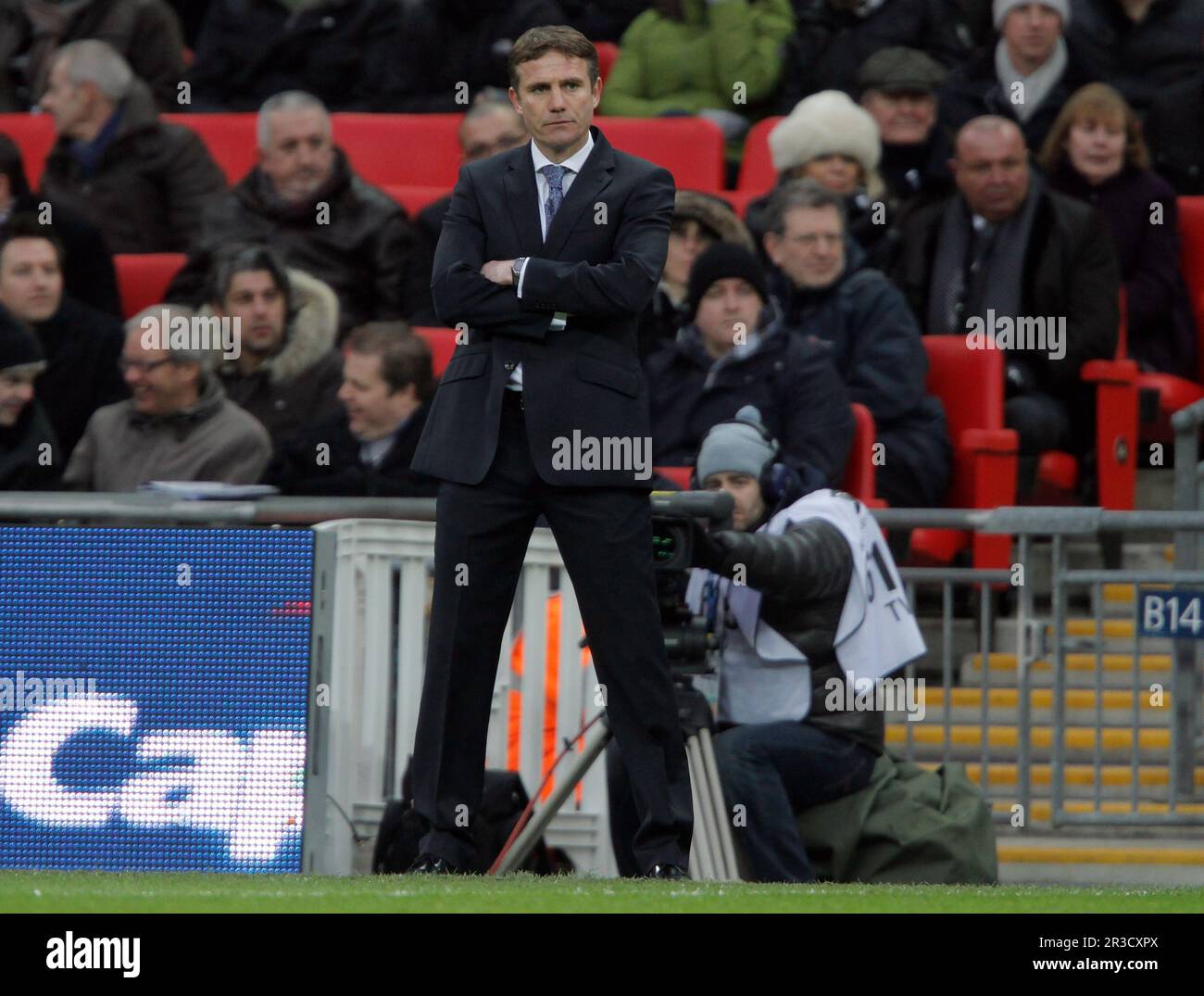 PHIL PARKINSON, BRADFORD CITY MANAGERBRADFORD CITY V SWANSEA CITY BRADFORD CITY V SWANSEA CITY CAPITAL ONE FOOTBALL LEAGUE CUP FINAL 2013 WEMBLEY STAD Foto Stock