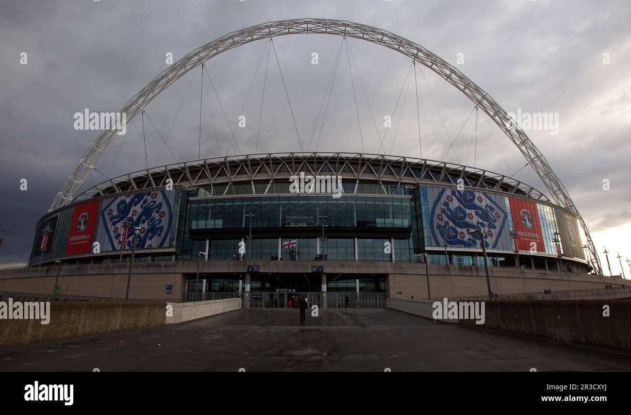 Stadio di Wembley, vista a terra prima della partita. Inghilterra Beat Brasile 2:1England 06/02/13 Inghilterra V Brasile 06/02/13 Internazionale amichevole Foto: Richar Foto Stock