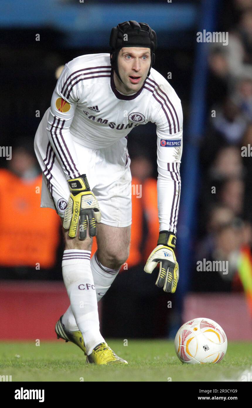 Petr Cech di Chelsea. Chelsea batte Rubin Kazan 3:1Chelsea 04/04/13 Chelsea V Rubin Kazan 04/04/13 Europa League Quarter Final 1st leg Photo: Richard Foto Stock