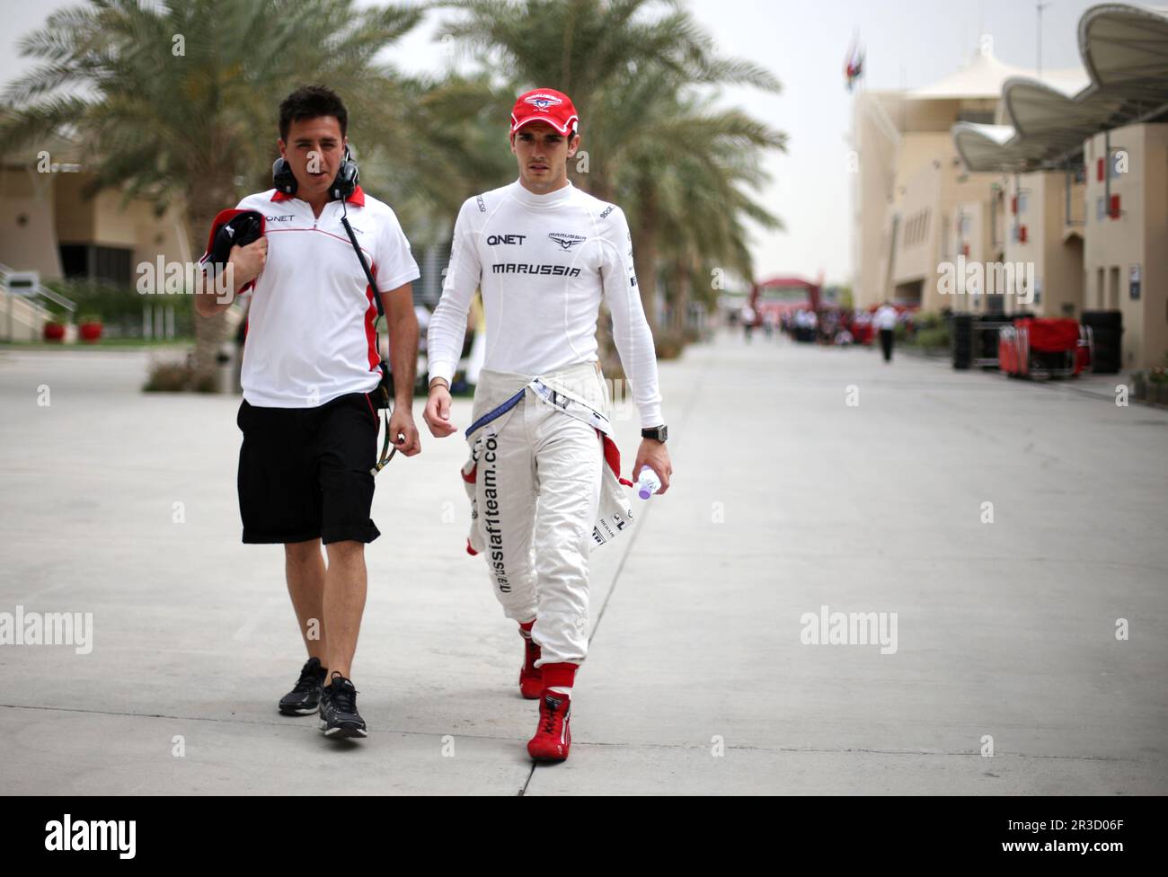 Jules Bianchi (fra), Marussia Formula uno Team 20.04.2013. Campionato del mondo di Formula 1, Rd 4, Gran Premio del Bahrain, Sakhir, Bahrain, Giornata di qualificazione, C Foto Stock