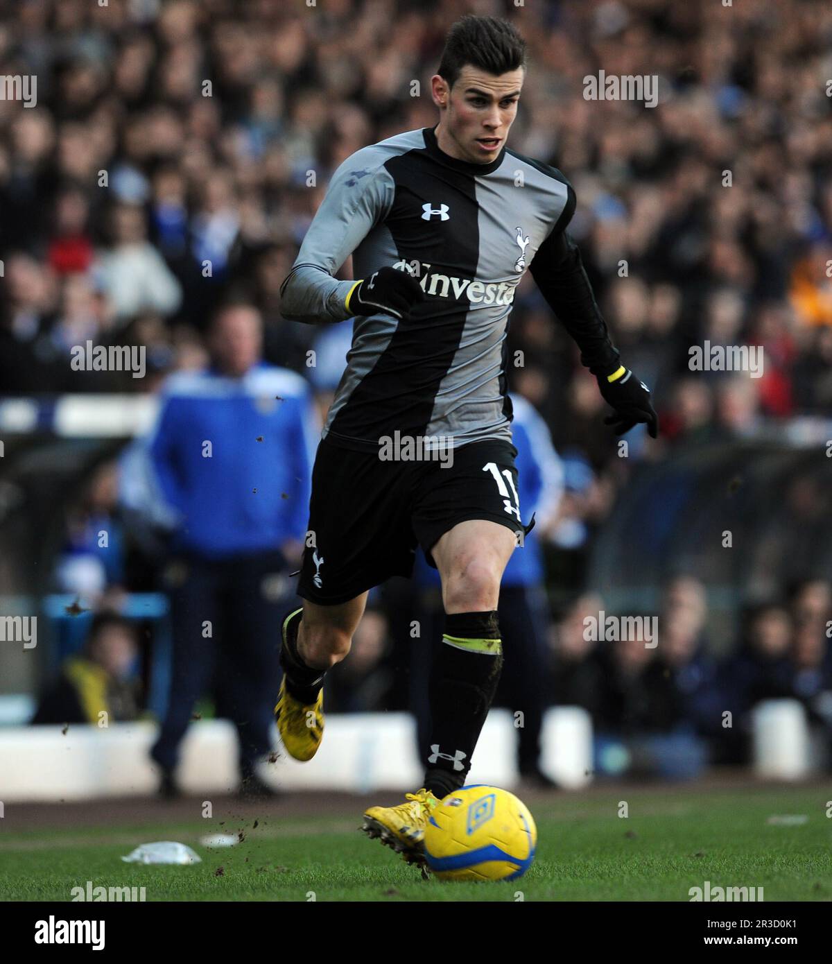 Gareth BaleTottenham Hotspur 2012/13 Leeds United V Tottenham Hotspur (2-1) 27/01/13 la fa Cup Fourth Round Photo: Robin Parker Fotosports Internatio Foto Stock