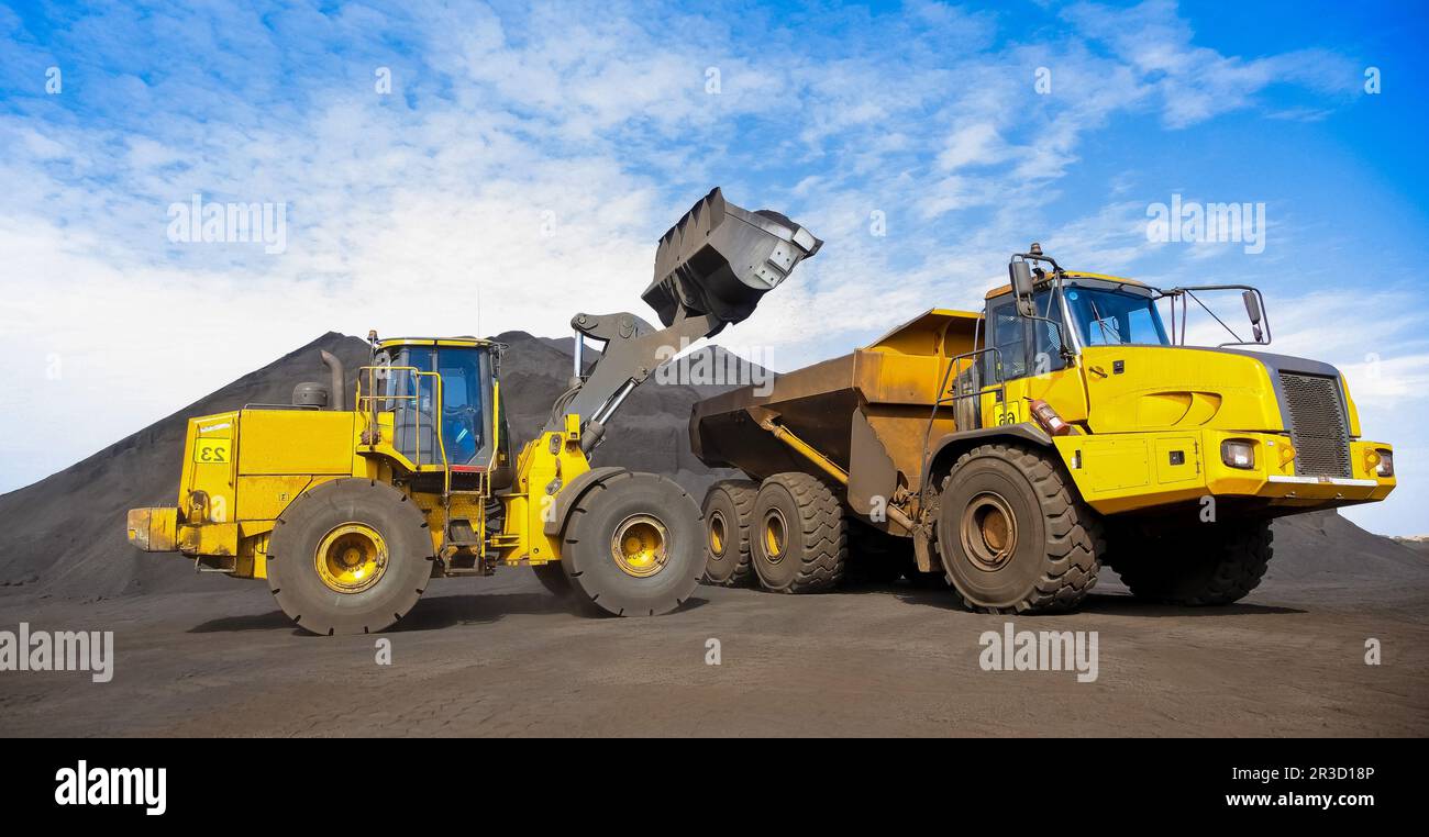 Estrazione e lavorazione del manganese in Sudafrica Foto Stock