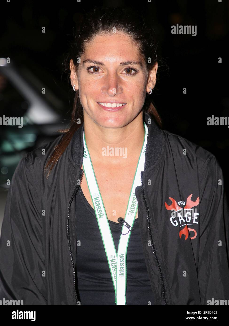 Il pilota svizzero Cyndie Allemann al Rally Amburgo-Berlino 2017 a Wolfsburg Foto Stock