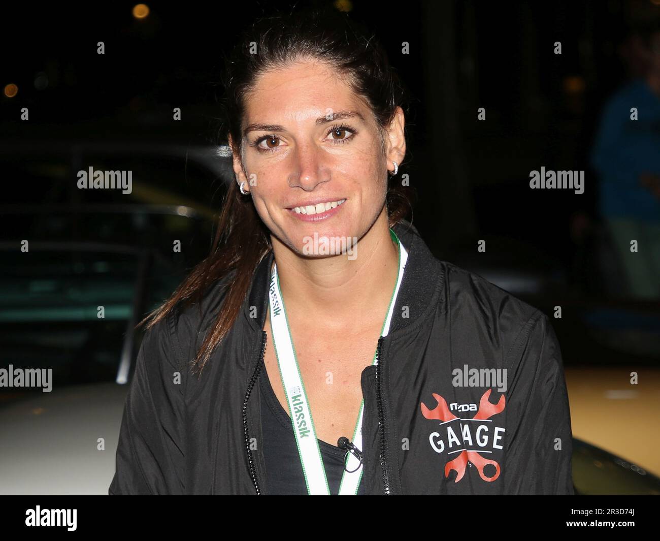 Il pilota svizzero Cyndie Allemann al Rally Amburgo-Berlino 2017 a Wolfsburg Foto Stock