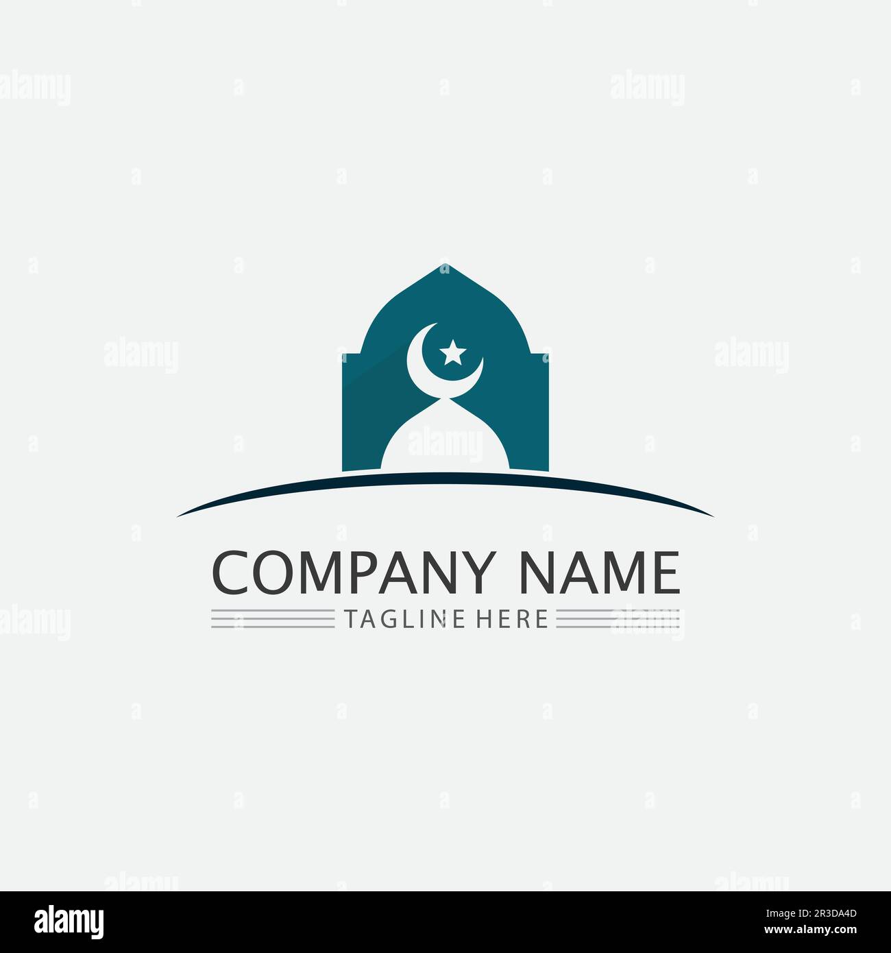 Creative Arabo Islamico Ramadan Kareem a forma di luna crescente con lampada per il mese Santo della comunità musulmana festeggiamento Vector design illustra Illustrazione Vettoriale