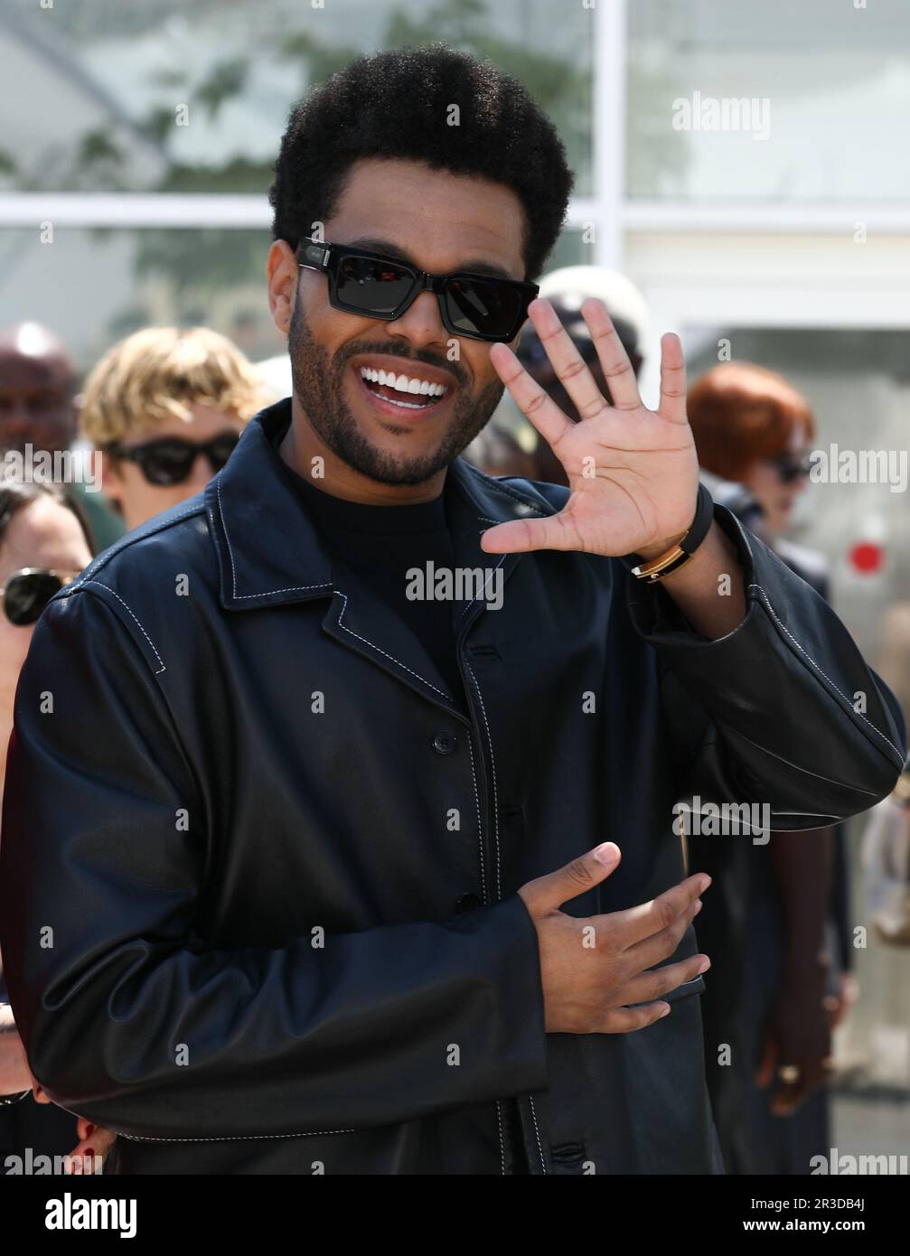 23 maggio 2023, Cannes, Cote d'Azur, Francia: ABEL TESFAYE, conosciuto anche come IL WEEKND, partecipa alla fotocall per 'l'Idol' durante il 76th° Festival annuale del cinema di Cannes al Palais des Festivals. (Credit Image: © Mickael Chavet/ZUMA Press Wire) SOLO PER USO EDITORIALE! Non per USO commerciale! Foto Stock