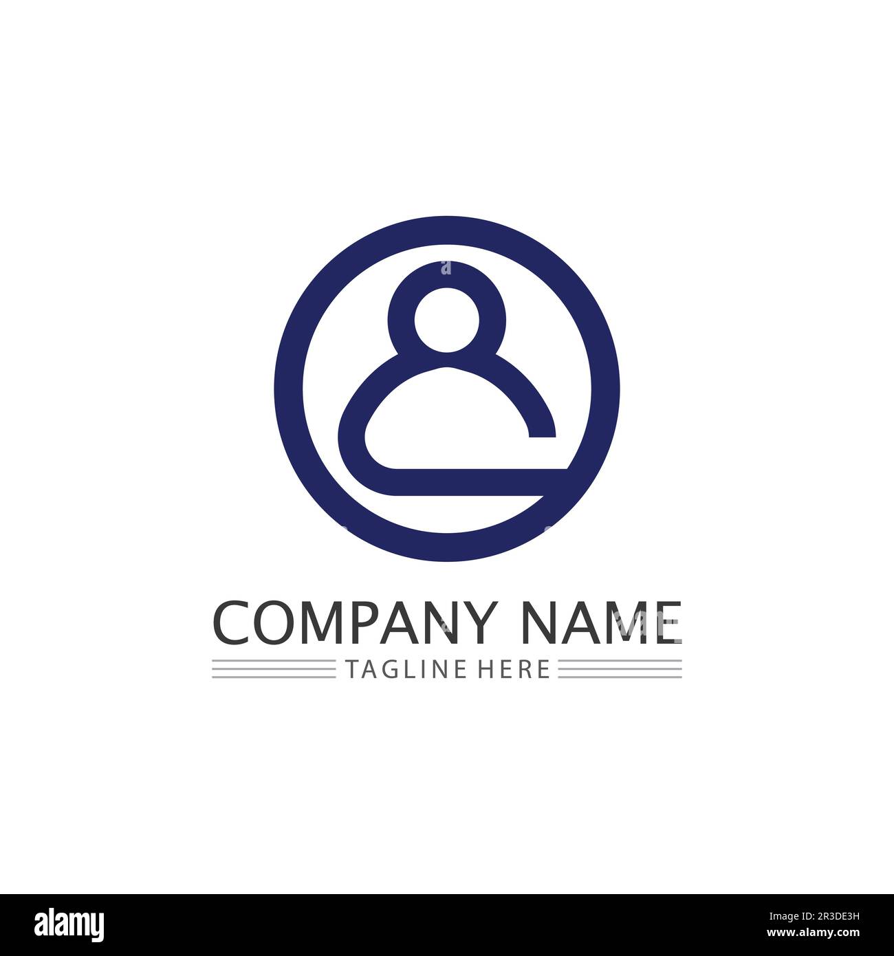 Community delle persone, rete di gruppi di cura e modello di design icona sociale Illustrazione Vettoriale