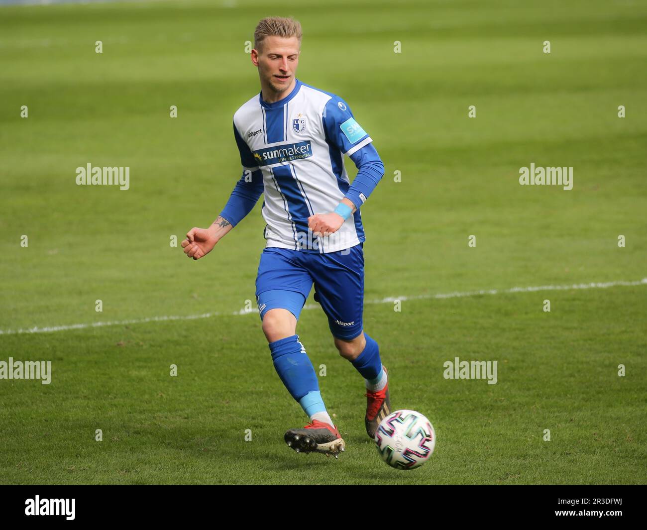 Calciatore tedesco Dominik Ernst 1.FC Magdeburg DFB 3.Liga stagione 2020-21 Foto Stock