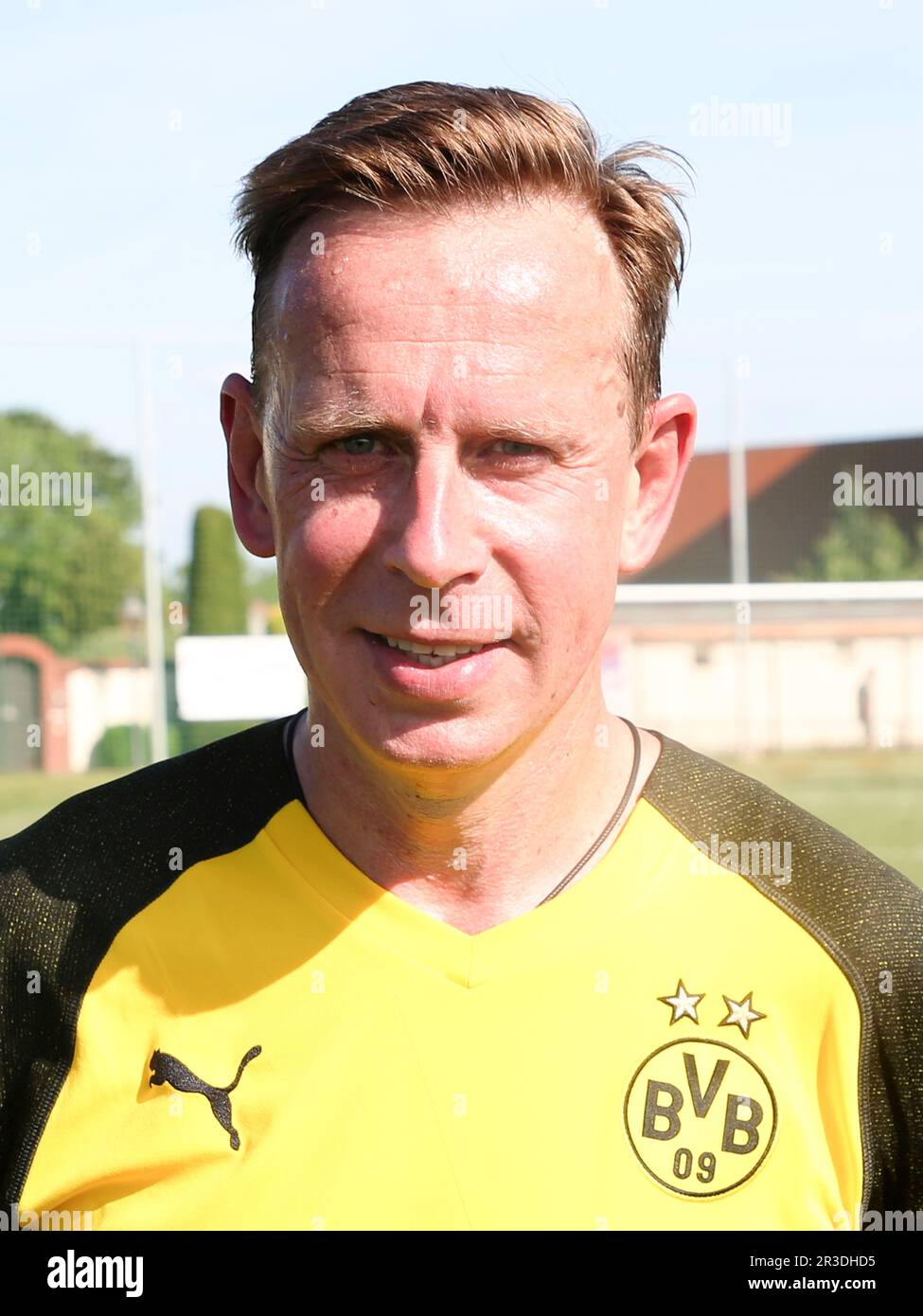 Giocatore tedesco JÃ¶rg Heinrich Match squadra tradizionale BVB Borussia Dortmund su 01.06.2019 Foto Stock