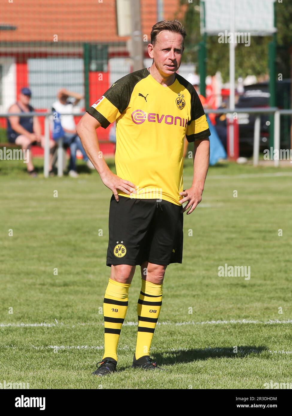 Giocatore tedesco JÃ¶rg Heinrich Match squadra tradizionale BVB Borussia Dortmund su 01.06.2019 Foto Stock