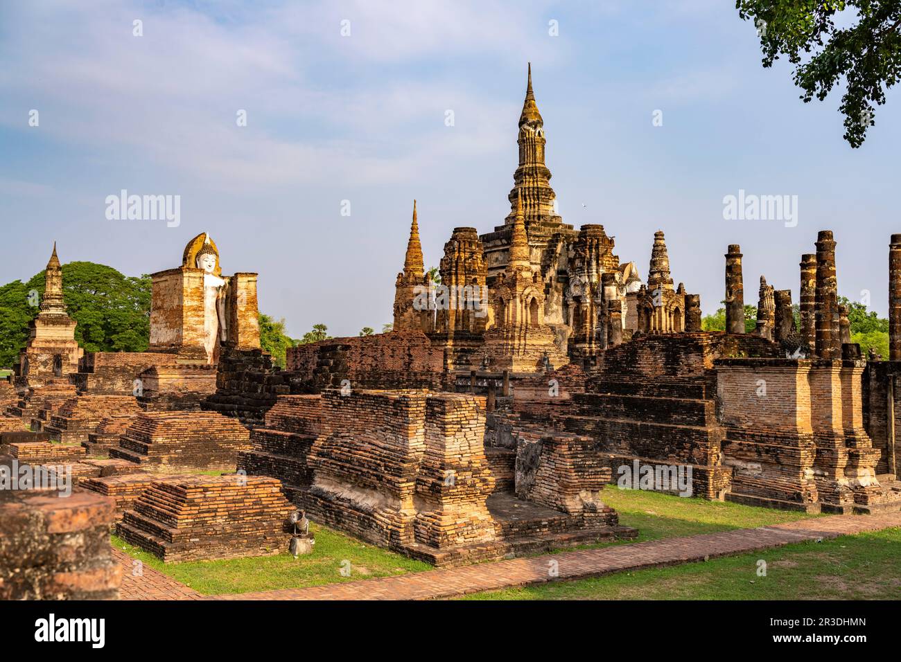 Unesco Welterbe Geschichtspark Sukhothai, Thailandia, Asien | Sito patrimonio dell'umanità dell'UNESCO Parco storico Sukhothai, Sukhothai, Thailandia, Asia Foto Stock