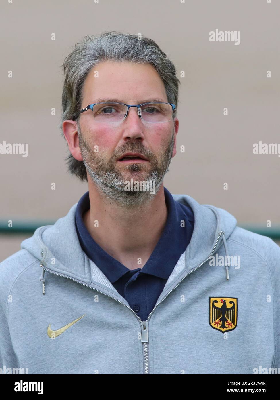 DLV National coach discus throw men Torsten LÃ¶nnfors a SchÃ¶nebecker Solecup 2021 Foto Stock