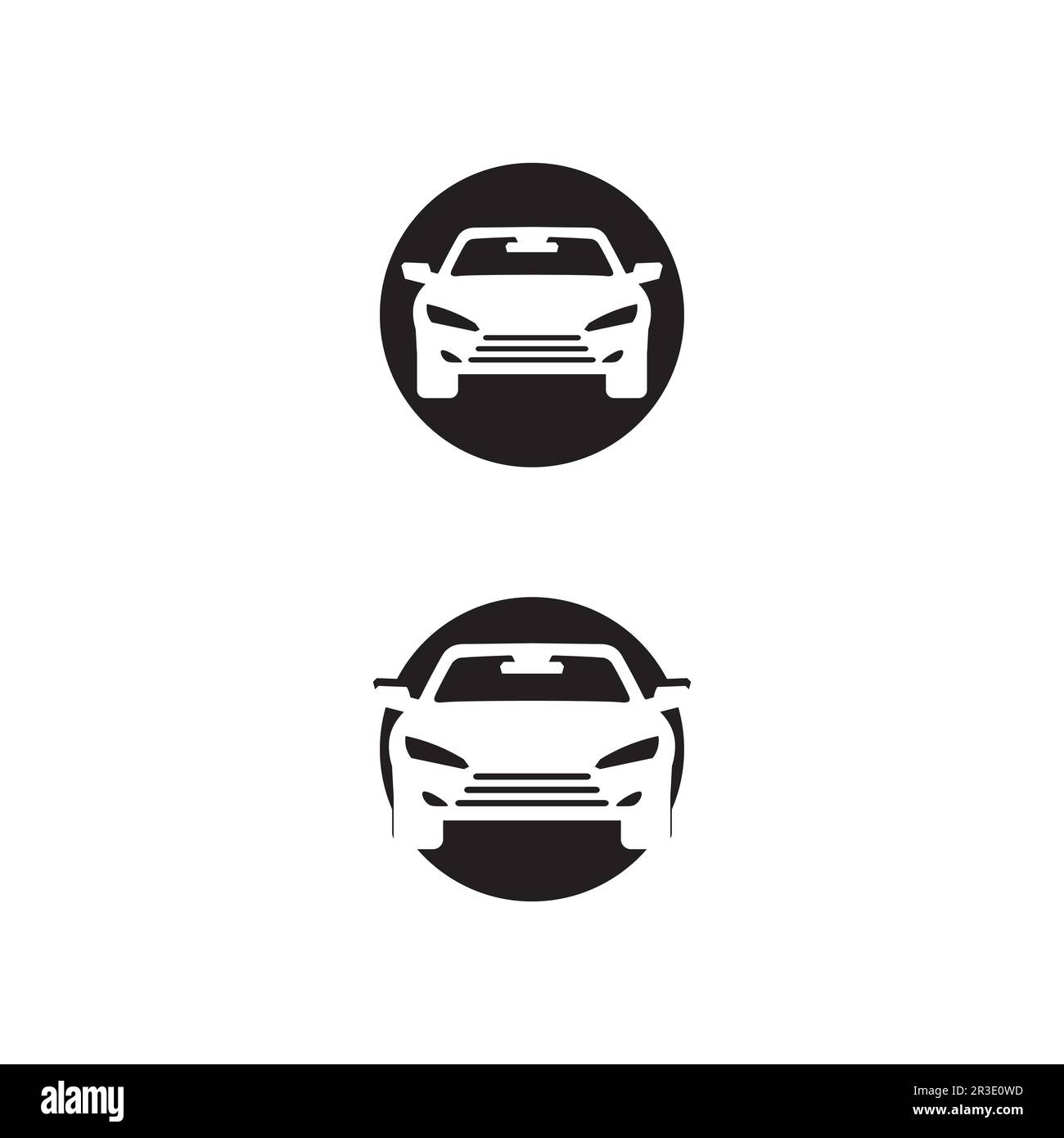 Icone auto e logo vettoriale automobili per il trasporto camion autobus e altri vettori di trasporto disegni Illustrazione Vettoriale