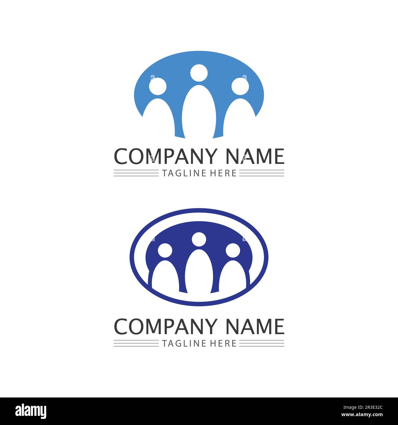 Logo People, Team, Succes People Work, Group and Community, vettore e design del logo Group Company e Business Care, logo Family Icon Succes Illustrazione Vettoriale