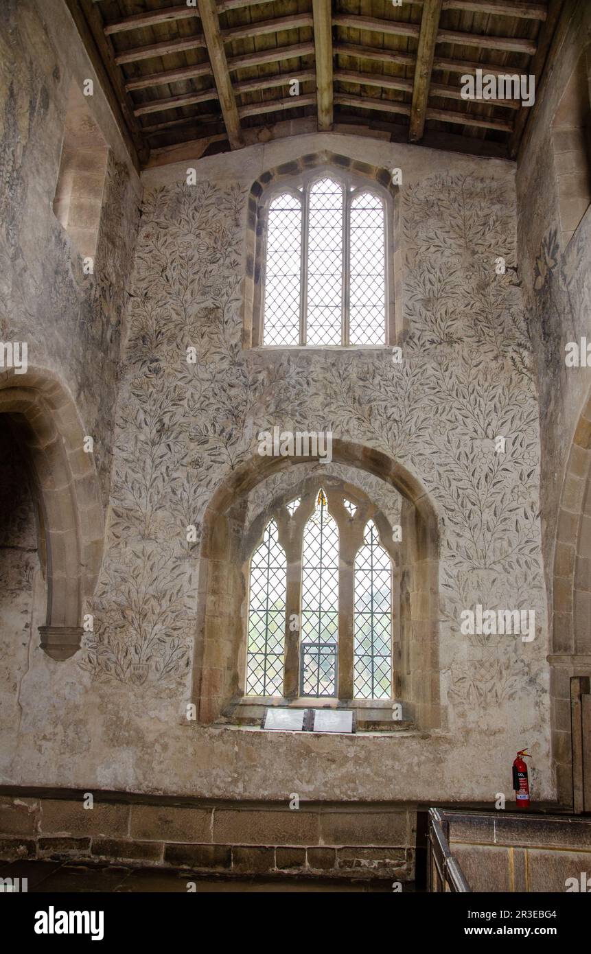 Haddon Hall, Bakewell, Peak District, Derbyshire, Regno Unito Foto Stock