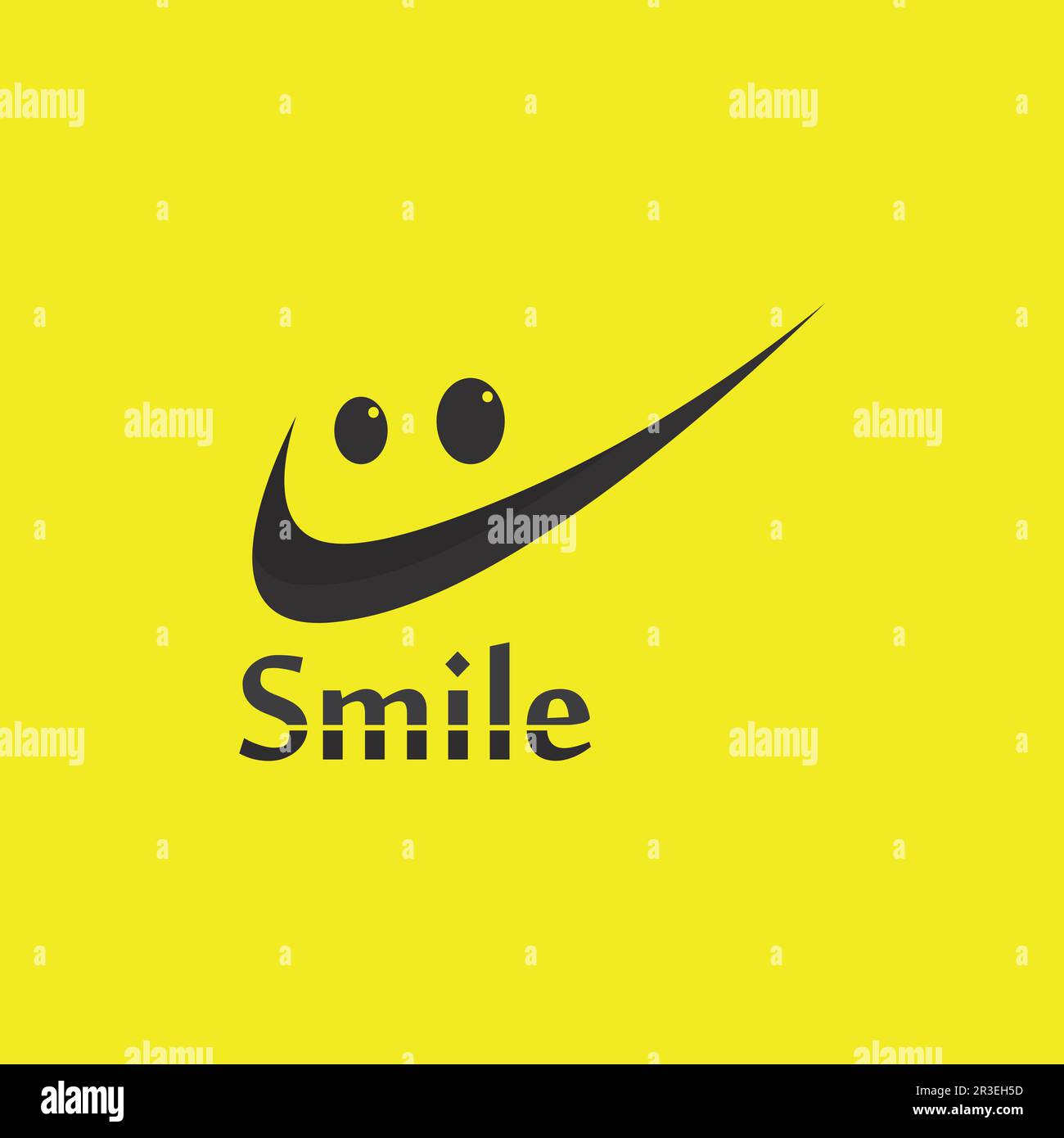 Sorridere icona, sorriso, logo vettore design felice emoticon Business, divertente design e vettore emoticon felicità Illustrazione Vettoriale