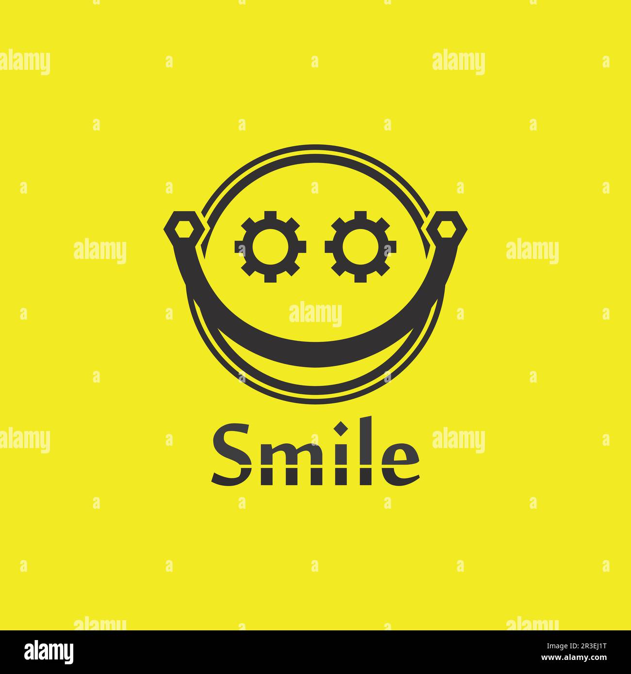 Sorridere icona, sorriso, logo vettore design felice emoticon Business, divertente design e vettore emoticon felicità Illustrazione Vettoriale