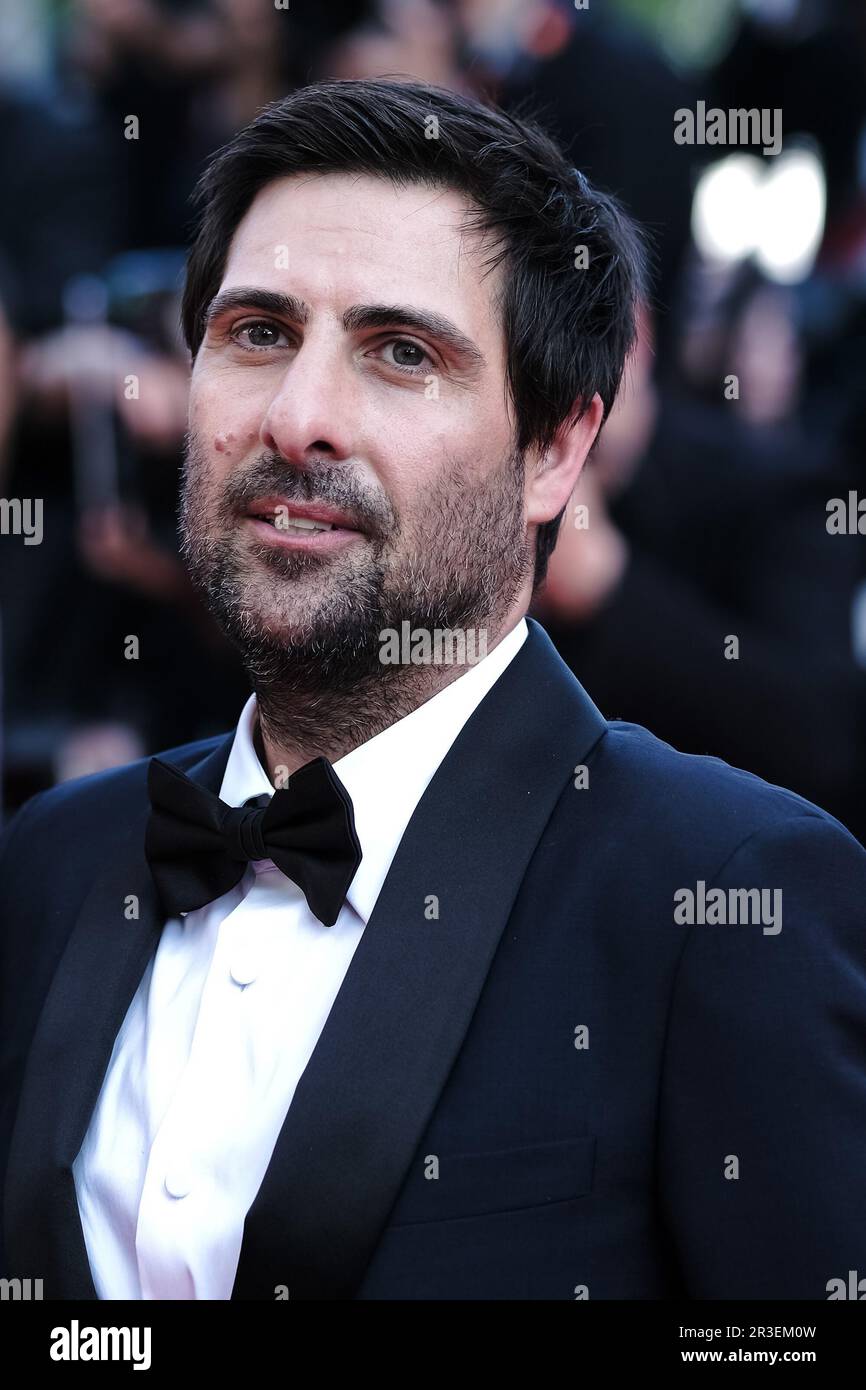 Cannes, Francia. 23rd maggio, 2023. Jason Schwartzman ha fotografato durante il red carpet per la prima mondiale di Asteroid City come parte del Festival Internazionale del Film di Cannes 76th al Palais des Festivals di Cannes, Francia Foto di Julie Edwards/Alamy Live News Foto Stock