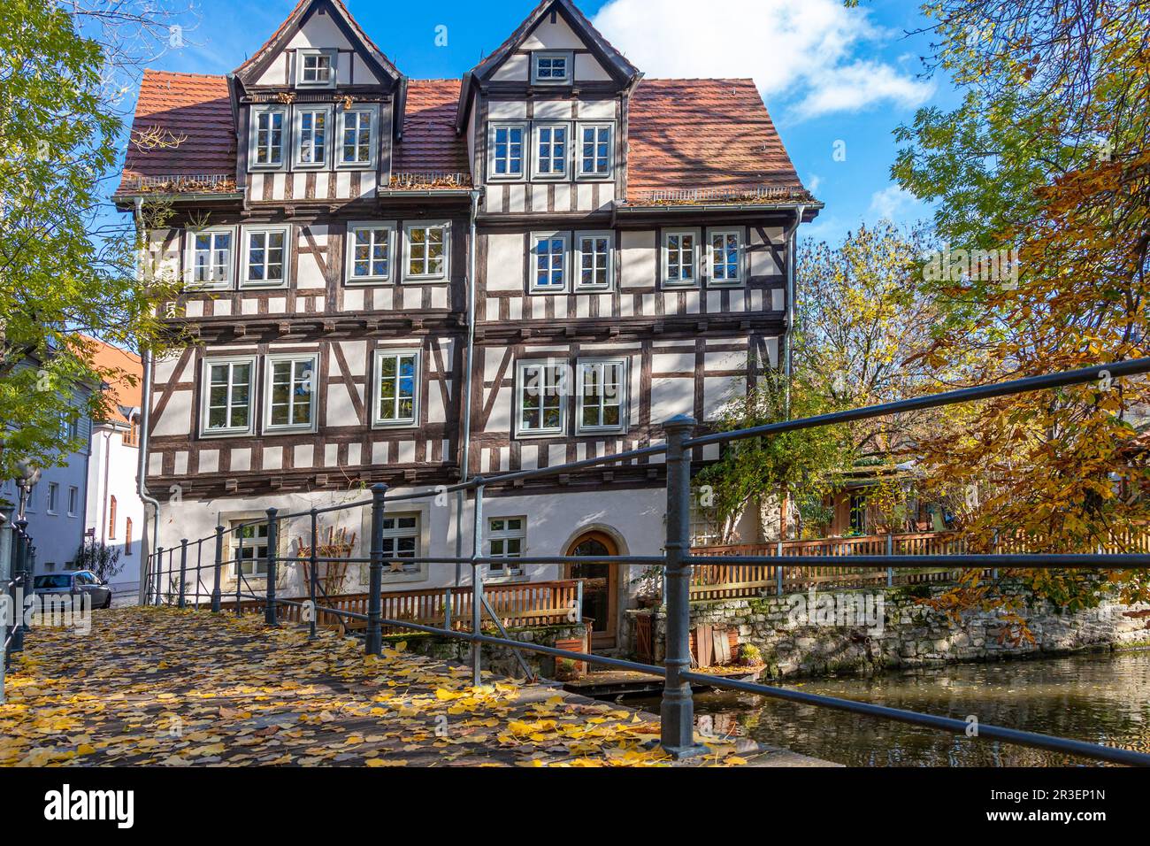 Impressioni fotografiche da Erfurt, capitale dello stato della Turingia Foto Stock