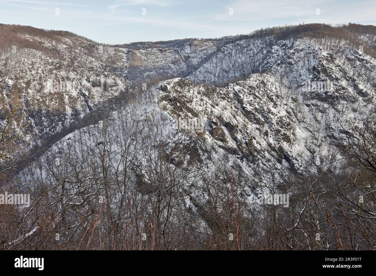 Bodetal Harz in inverno Foto Stock