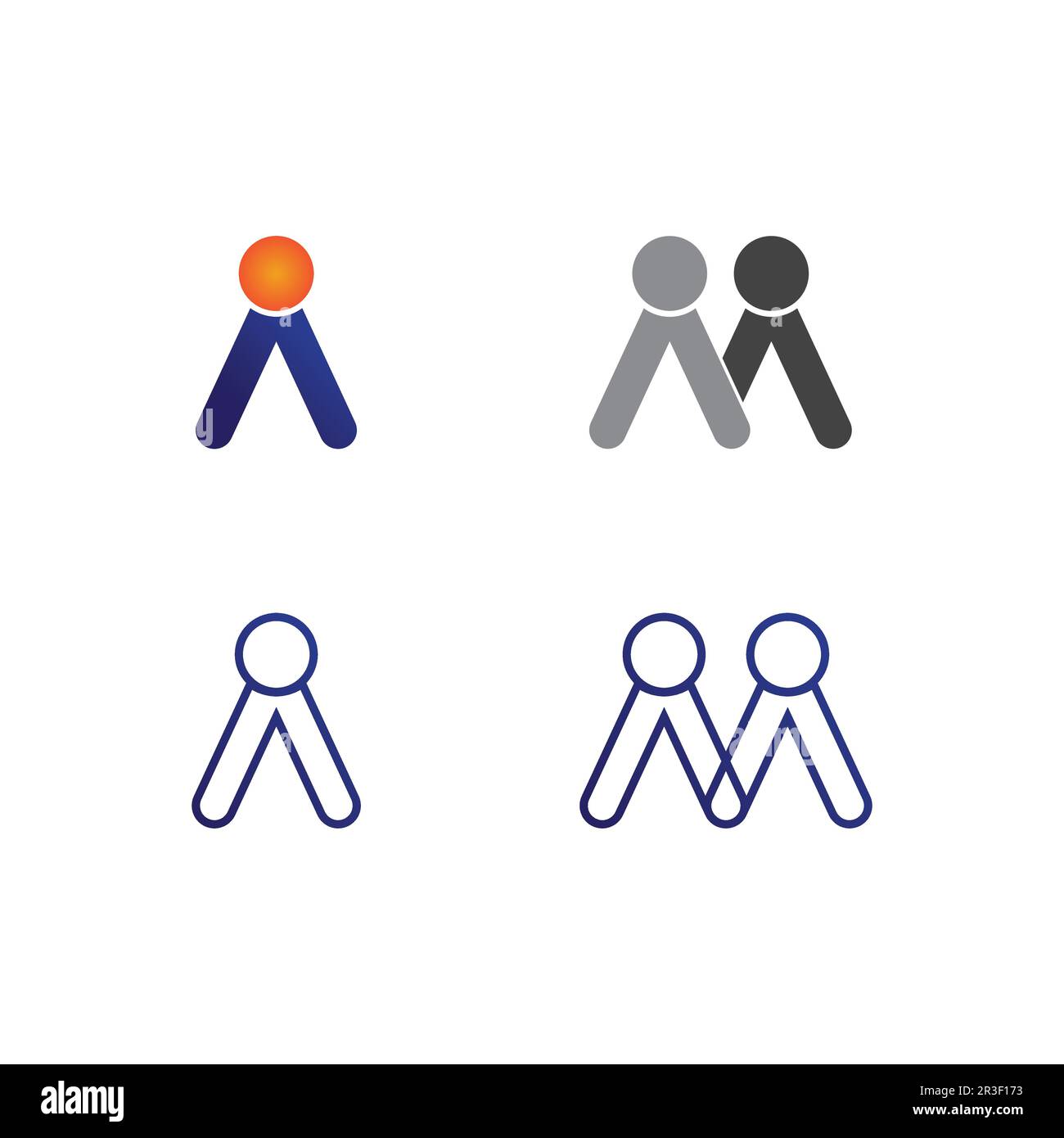 Logo People, Team, Succes People Work, Group and Community, vettore e design del logo Group Company e Business Care, logo Family Icon Succes Illustrazione Vettoriale