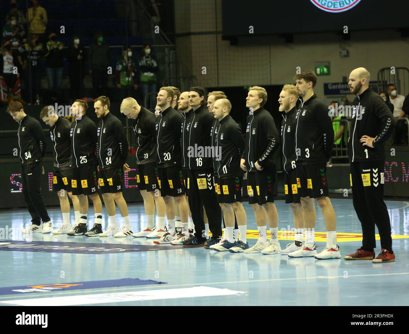 Team SC Magdeburg Handball EHF Stagione 2021-22 Gruppo fase SC Magdeburg - IK SÃ¤vehof Foto Stock