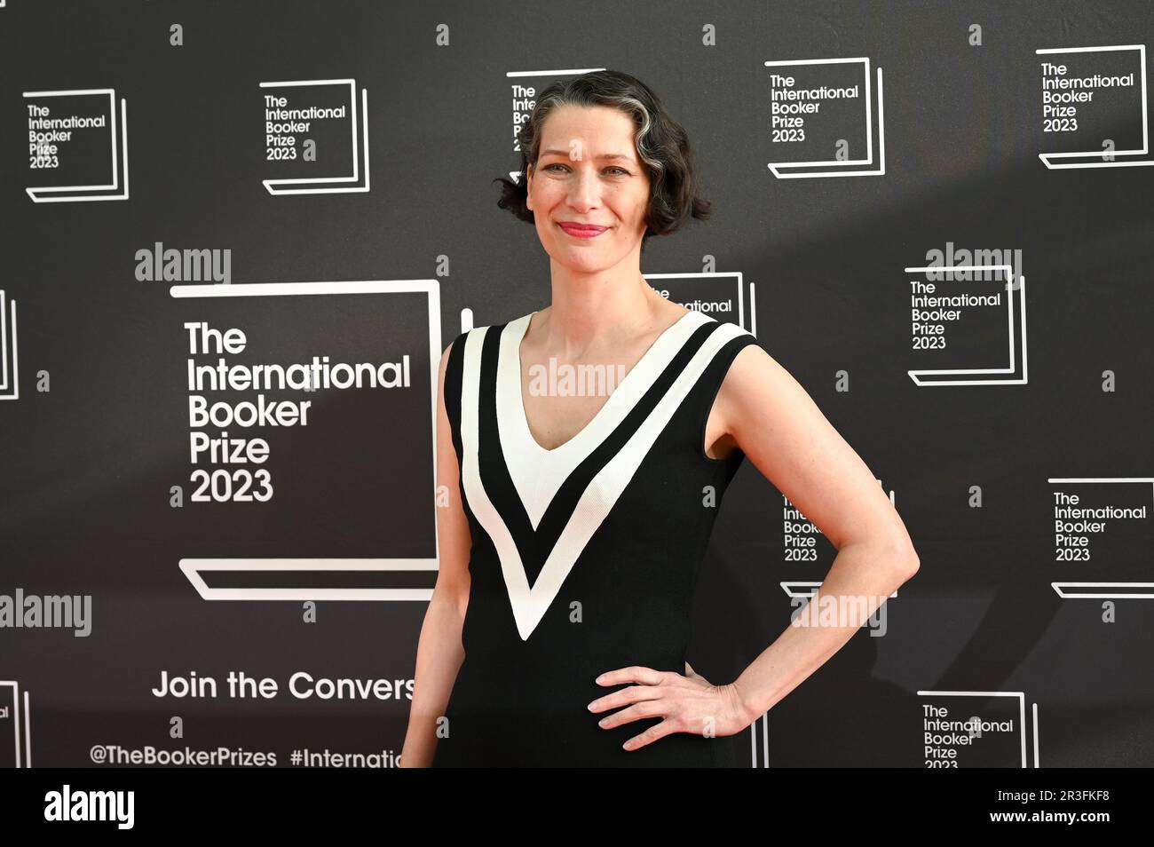 Londra, Regno Unito. 23rd maggio, 2023. Gaby Wood, direttore della Booker Prize Foundation, partecipa all'International Booker Prize 2023 allo Sky Garden, Londra, Regno Unito. Credit: Vedi li/Picture Capital/Alamy Live News Foto Stock