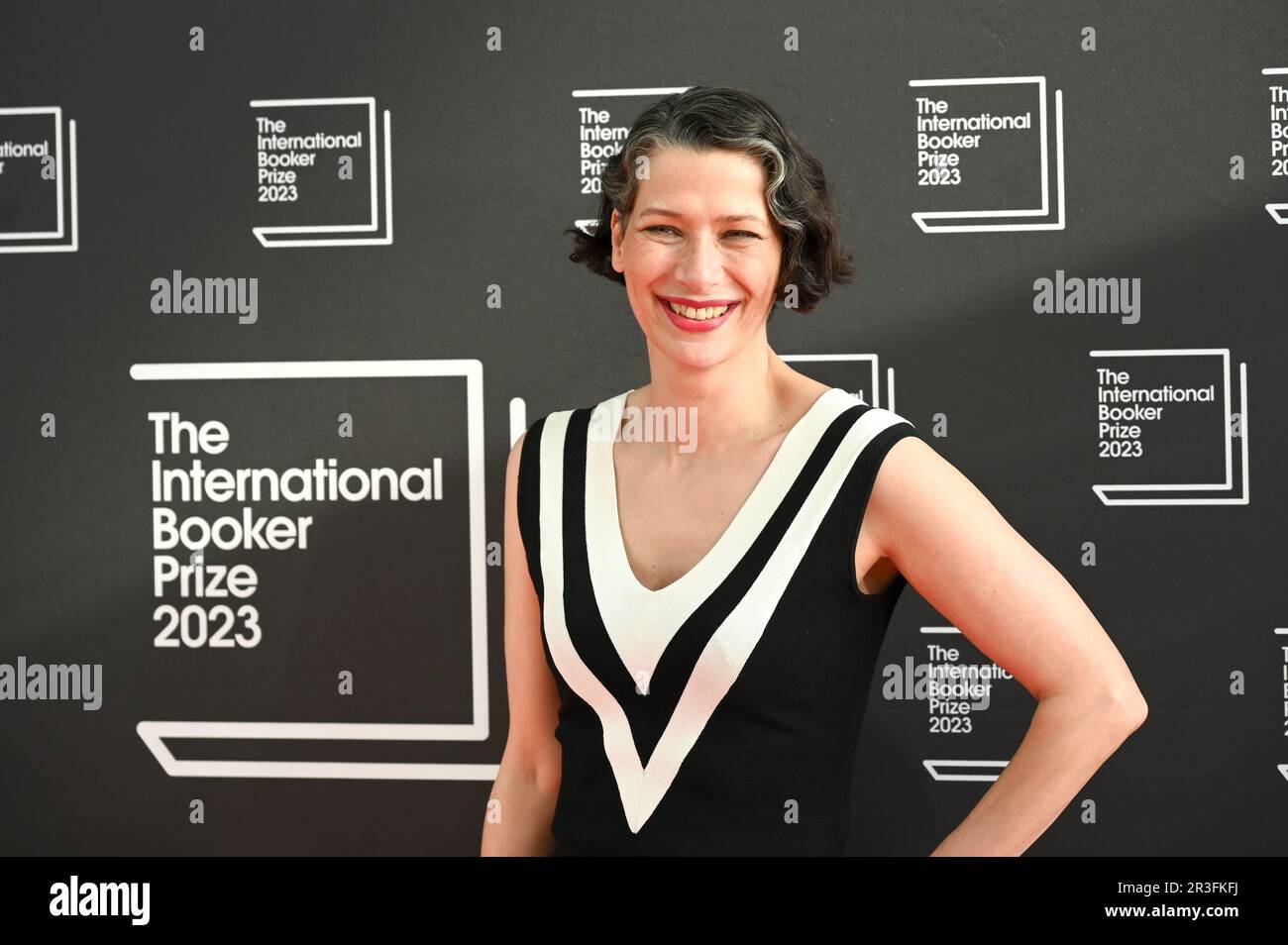 Londra, Regno Unito. 23rd maggio, 2023. Gaby Wood, direttore della Booker Prize Foundation, partecipa all'International Booker Prize 2023 allo Sky Garden, Londra, Regno Unito. Credit: Vedi li/Picture Capital/Alamy Live News Foto Stock