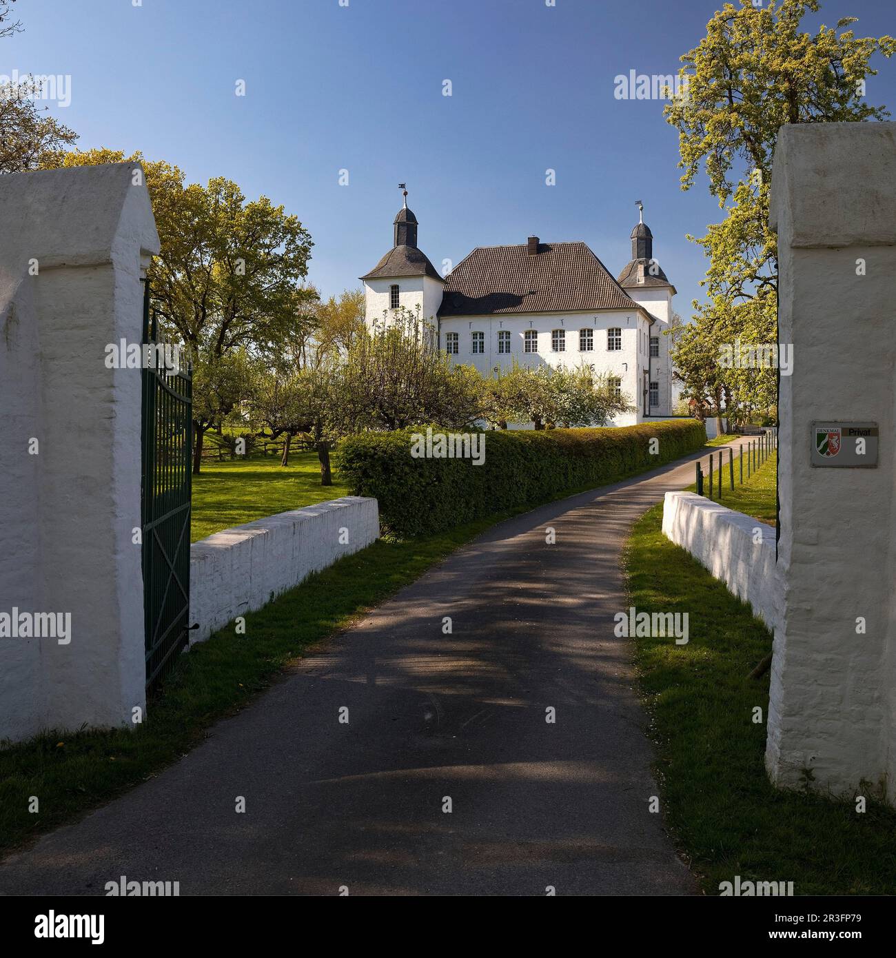 Haus Neersdonk, ex residenza aristocratica a castello, distretto di Vorst, Toenisvorst, Germania Foto Stock