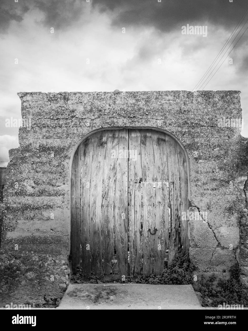 Portal de un cercado tipico, Porreres, Maiorca, Isole baleari, spagna, europa. Foto Stock