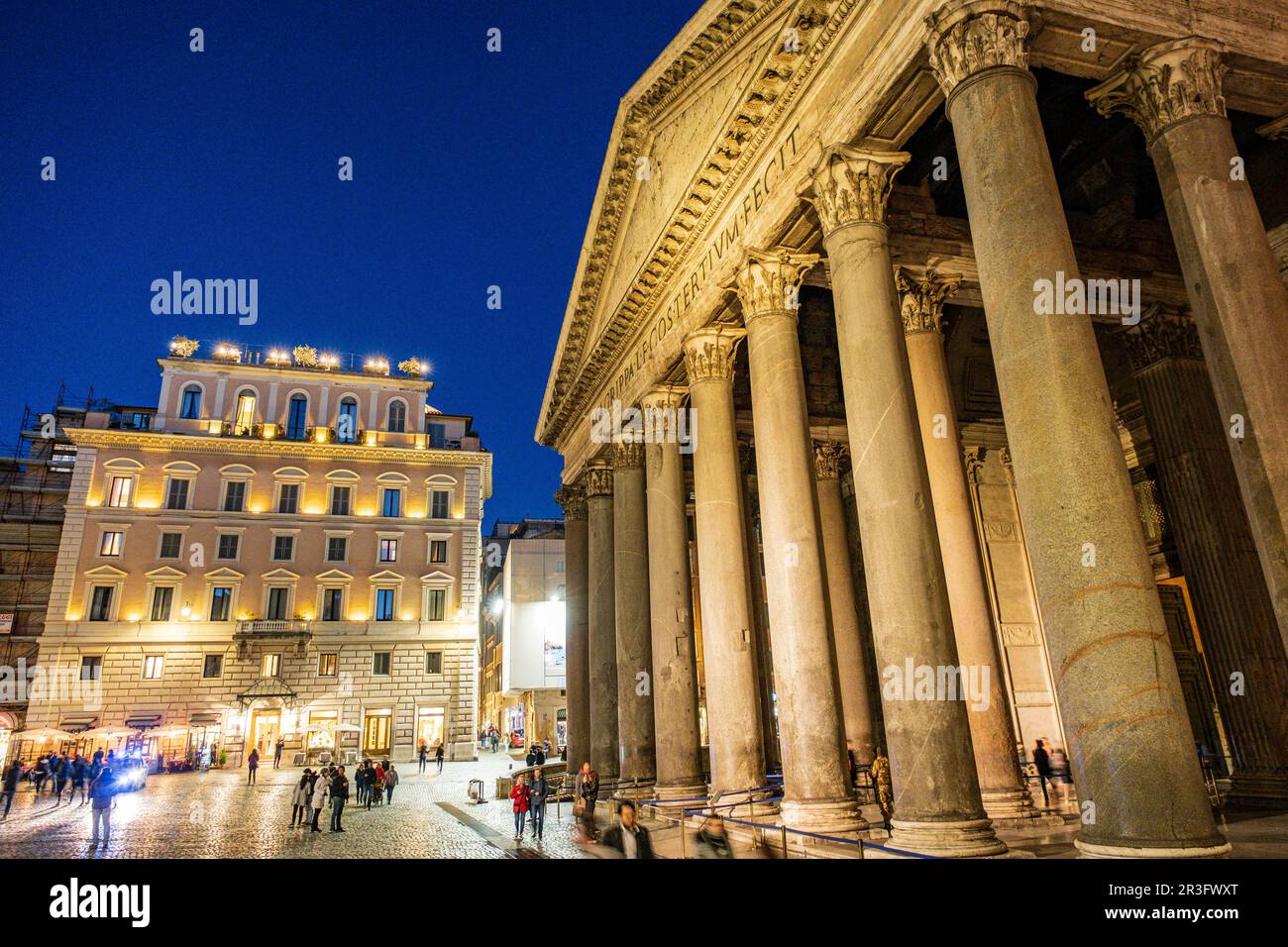 Pantheon di Agrippa, 126 a.C. Roma, Lazio, Italia. Foto Stock